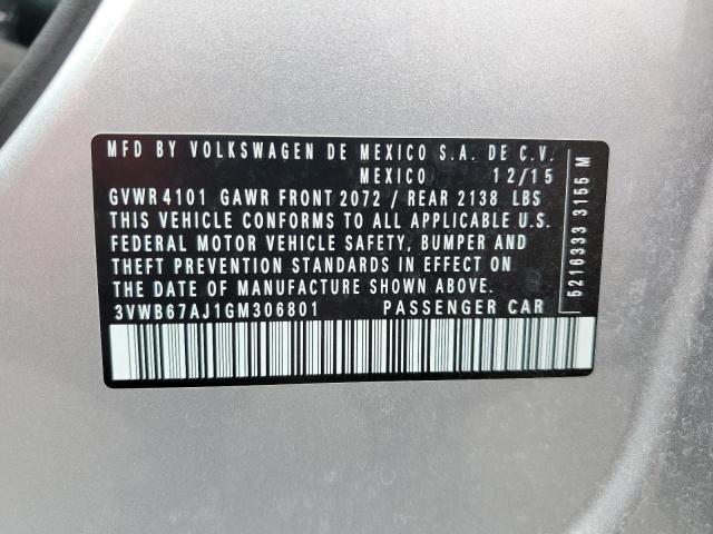 2016 VOLKSWAGEN JETTA SE - 3VWB67AJ1GM306801