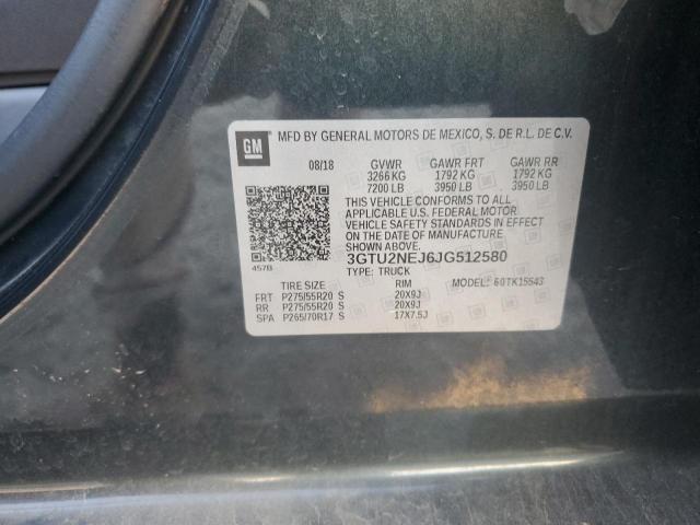 2018 GMC SIERRA K15 - 3GTU2NEJ6JG512580