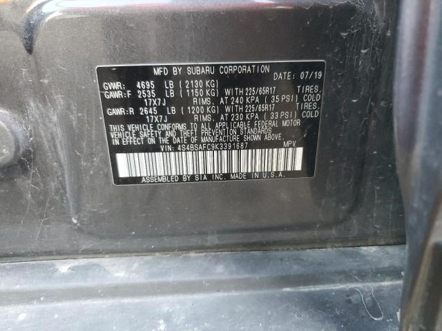 2019 SUBARU OUTBACK 2. - 4S4BSAFC9K3391687