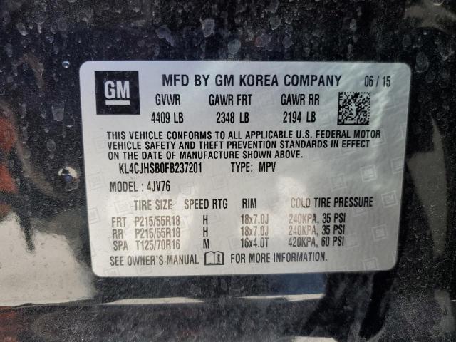 2015 BUICK ENCORE PRE - KL4CJHSB0FB237201