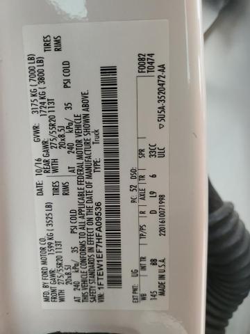 2017 FORD F150 SUPER - 1FTEW1EF7HFA09536