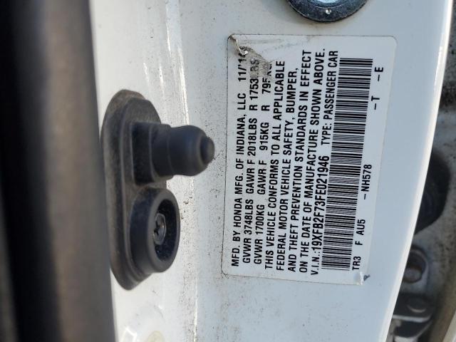 2015 HONDA CIVIC SE 19XFB2F73FE021946