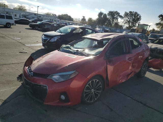 TOYOTA COROLLA L 2016 red  gas 5YFBURHE0GP458316 photo #1