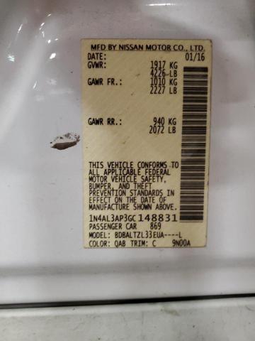 2016 NISSAN ALTIMA 2.5 - 1N4AL3AP3GC148831