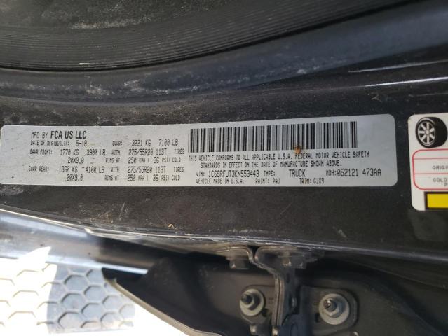 2019 RAM 1500 LARAM - 1C6SRFJT3KN553443