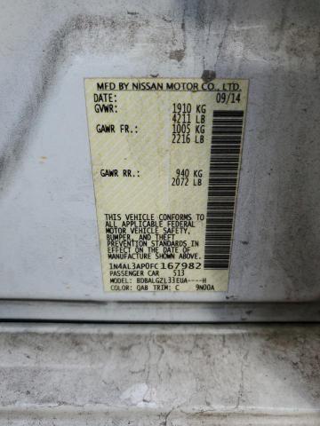 2015 NISSAN ALTIMA 2.5 - 1N4AL3AP0FC167982