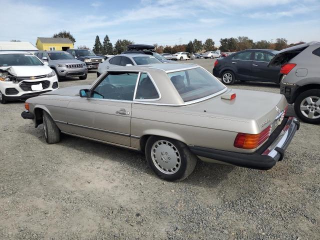 MERCEDES-BENZ 560 SL 1986 gold converti gas WDBBA48D7GA038817 photo #3