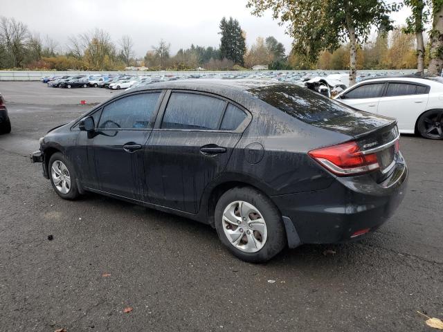 HONDA CIVIC LX 2013 black  gas 19XFB2F53DE244208 photo #3