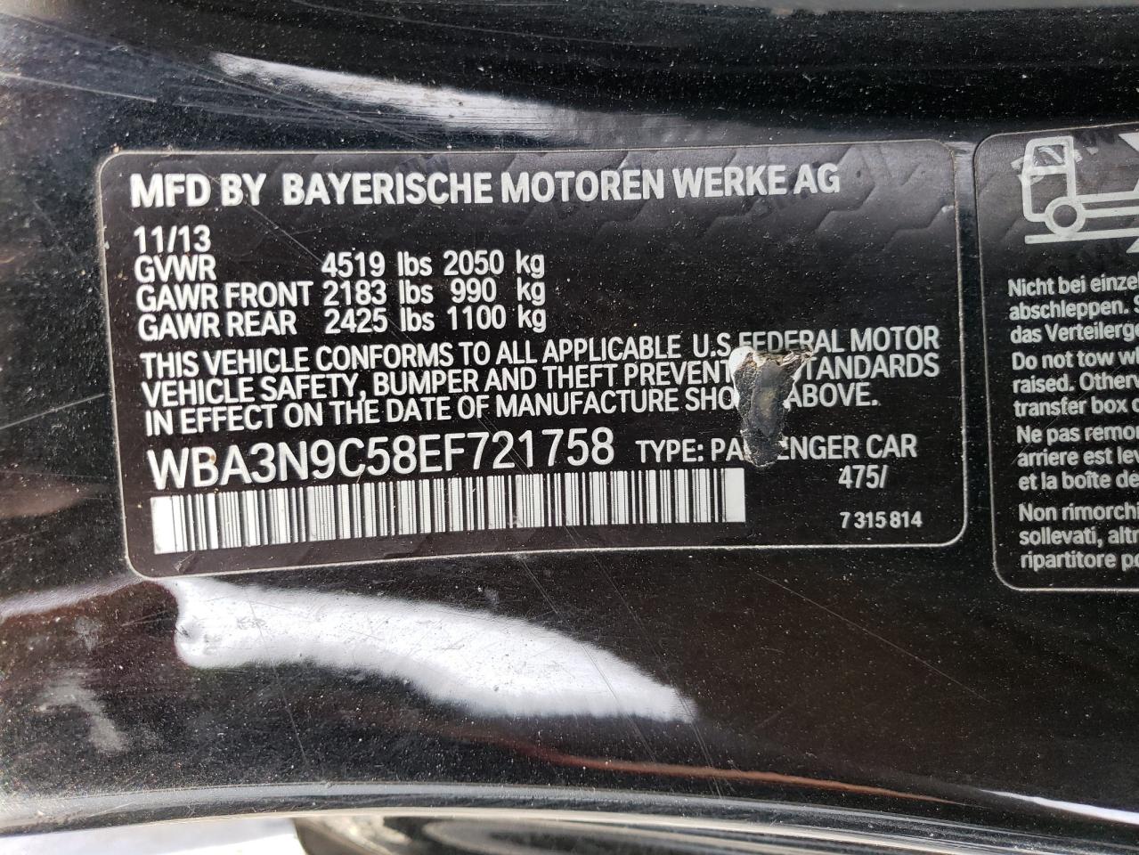 Lot #3009164308 2014 BMW 428 XI