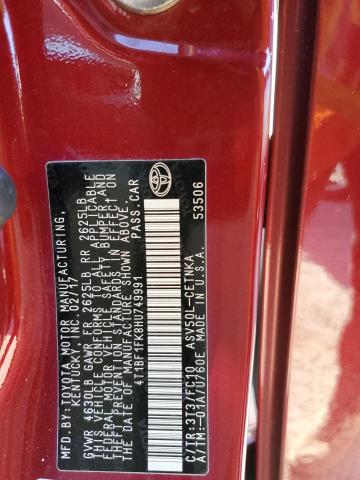 VIN 4T1BF1FK8HU749991 2017 TOYOTA CAMRY no.13