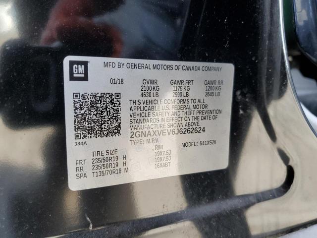 2018 CHEVROLET EQUINOX PR - 2GNAXVEV6J6262624