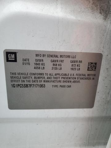 2015 CHEVROLET CRUZE LT - 1G1PC5SB7F7171063