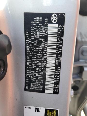 2020 TOYOTA COROLLA LE - 5YFEPRAE8LP062093