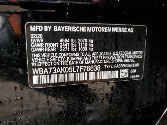 VIN WBA73AK05L7F76638 2020 BMW 2 SERIES no.12