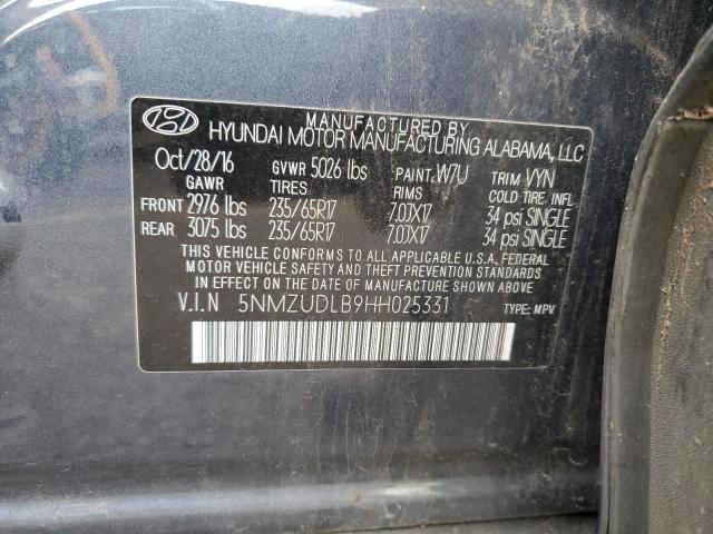 2017 HYUNDAI SANTA FE S - 5NMZUDLB9HH025331