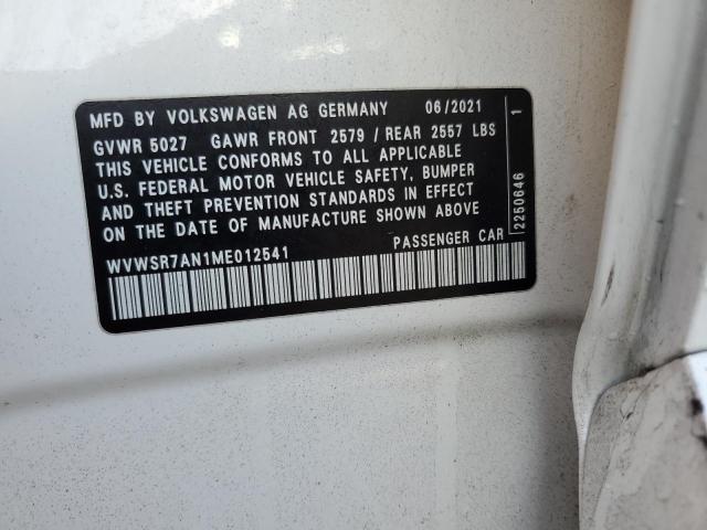 2021 VOLKSWAGEN ARTEON SEL - WVWSR7AN1ME012541