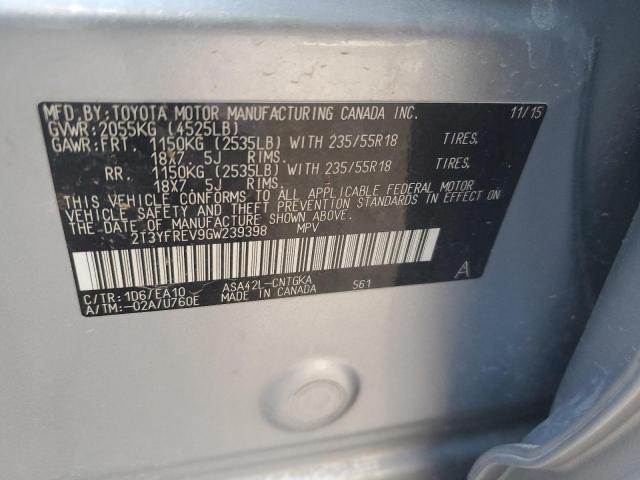 2016 TOYOTA RAV4 LIMIT - 2T3YFREV9GW239398