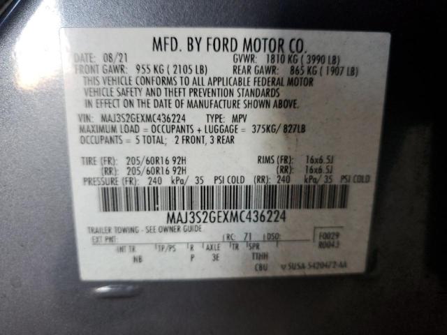 2021 FORD ECOSPORT MAJ3S2GEXMC436224