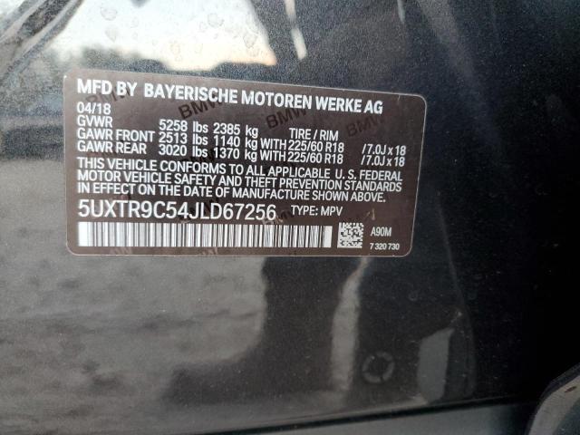 VIN 5UXTR9C54JLD67256 2018 BMW X3 no.13