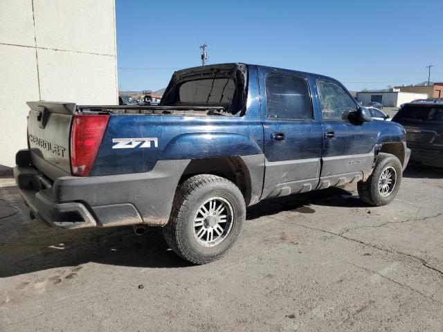 CHEVROLET AVALANCHE 2004 blue crew pic gas 3GNEK12T44G206492 photo #4