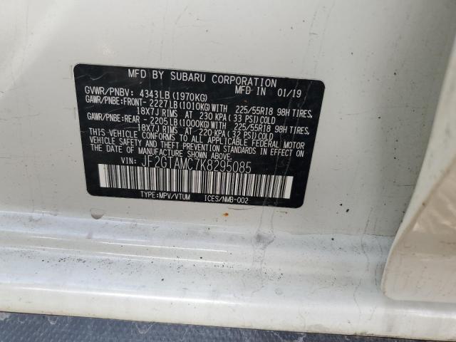 2019 SUBARU CROSSTREK - JF2GTAMC7K8295085
