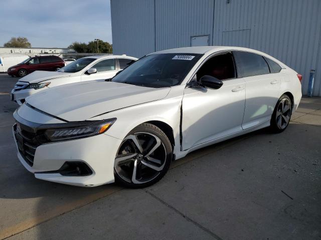 HONDA ACCORD SPO 2021 white  gas 1HGCV1F31MA009409 photo #1