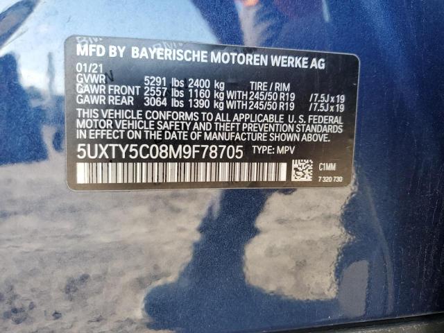 2021 BMW X3 XDRIVE3 - 5UXTY5C08M9F78705