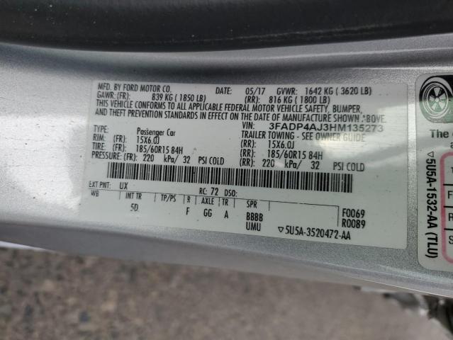 2017 FORD FIESTA S - 3FADP4AJ3HM135273