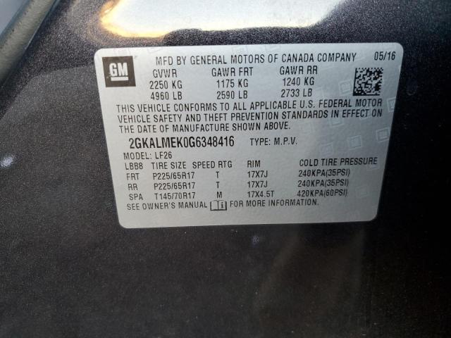 2016 GMC TERRAIN SL - 2GKALMEK0G6348416
