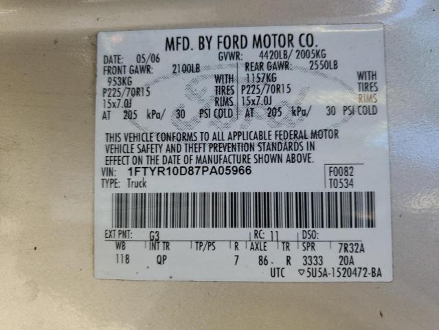 2007 FORD RANGER #3301748348