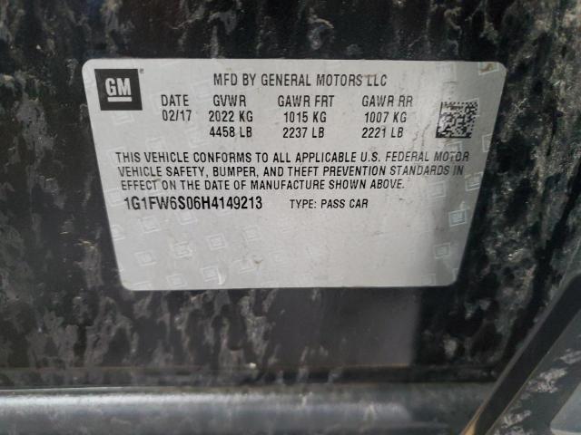 2017 CHEVROLET BOLT EV LT 1G1FW6S06H4149213