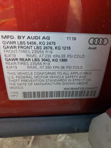 2020 AUDI Q5 PREMIUM - WA1BNAFY3L2044977