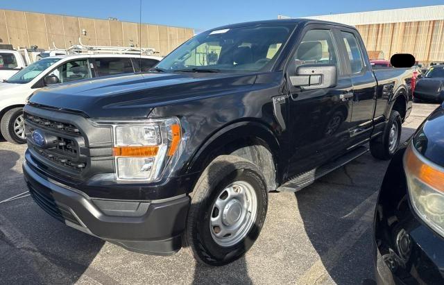 FORD F150 SUPER 2021 black  gas 1FTFX1E55MFB63889 photo #3