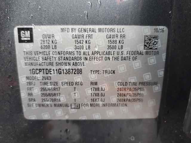 2016 CHEVROLET COLORADO Z - 1GCPTDE11G1387208