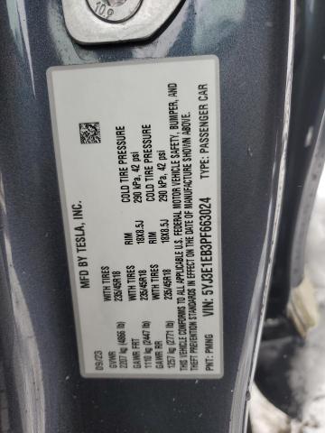 2023 TESLA MODEL 3 - 5YJ3E1EB3PF663024