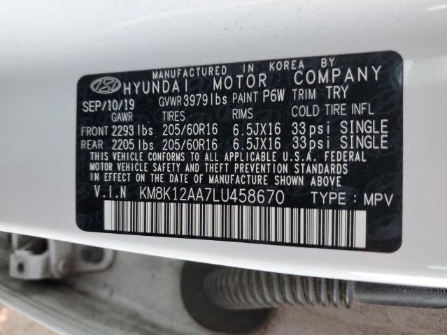 2020 HYUNDAI KONA SE - KM8K12AA7LU458670