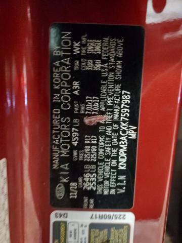 2019 KIA SPORTAGE L - KNDPM3ACXK7597987