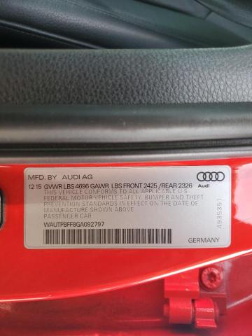 2016 AUDI A3 E-TRON WAUTPBFF8GA092797