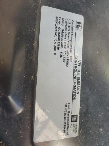 2020 CHEVROLET CORVETTE S - 1G1Y72D40L5112109