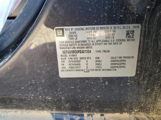 2015 GMC SIERRA K15 - 3GTU2VEC6FG421334