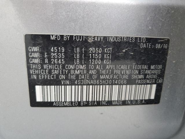 2017 SUBARU LEGACY 2.5 - 4S3BNAB65H3014066