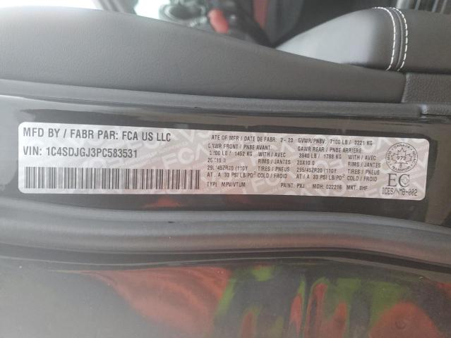 2023 DODGE DURANGO SR 1C4SDJGJ3PC583531
