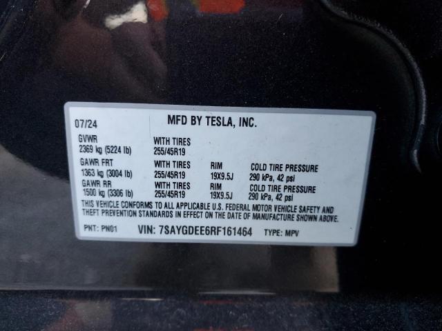 2024 TESLA MODEL Y - 7SAYGDEE6RF161464