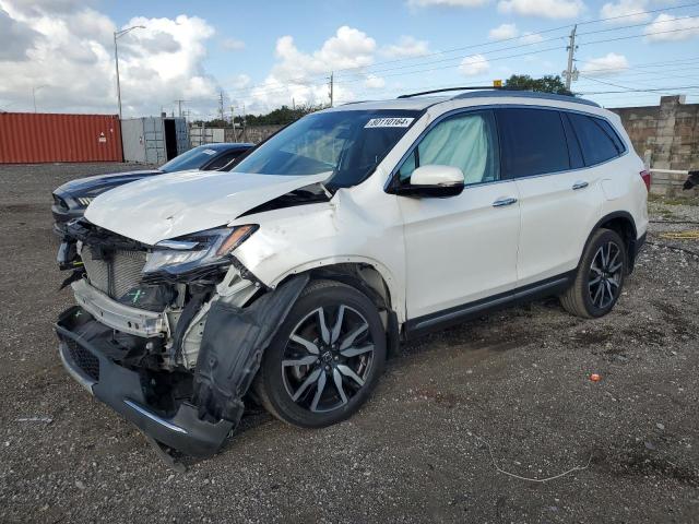 HONDA PILOT ELIT 2019 white  gas 5FNYF6H00KB037871 photo #1