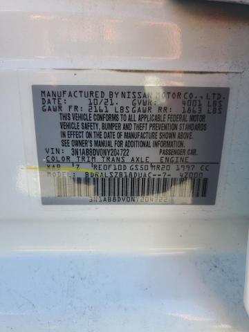 2022 NISSAN SENTRA SR - 3N1AB8DV0NY204722