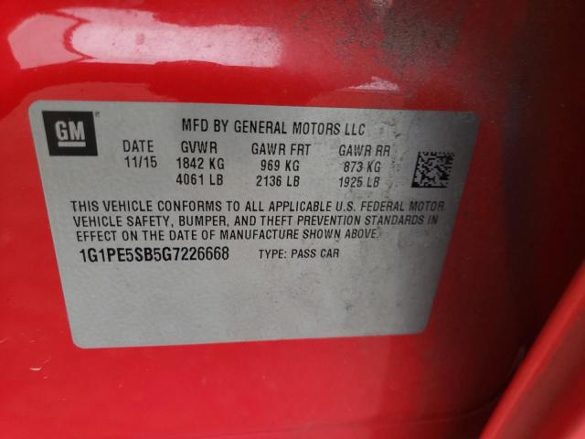 2016 CHEVROLET CRUZE LIMI - 1G1PE5SB5G7226668