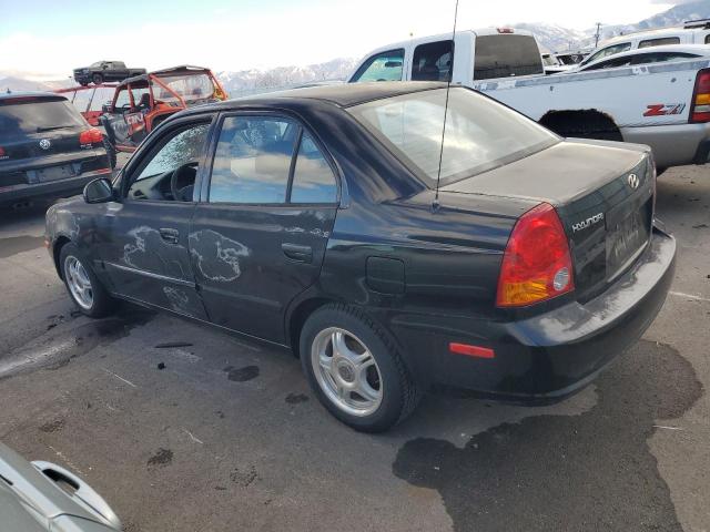 HYUNDAI ACCENT GL 2003 black  gas KMHCG45C43U429167 photo #3