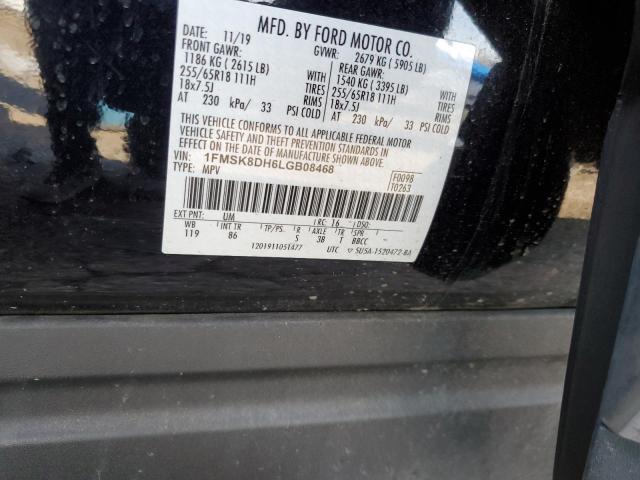 2020 FORD EXPLOR XLT 1FMSK8DH6LGB08468