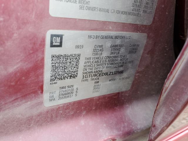 2020 GMC SIERRA K15 - 1GTU9CED0LZ132566
