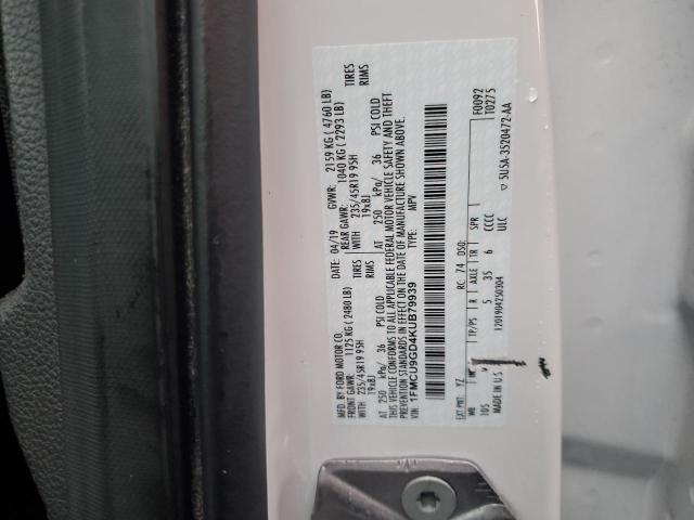 2019 FORD ESCAPE SE - 1FMCU9GD4KUB79939